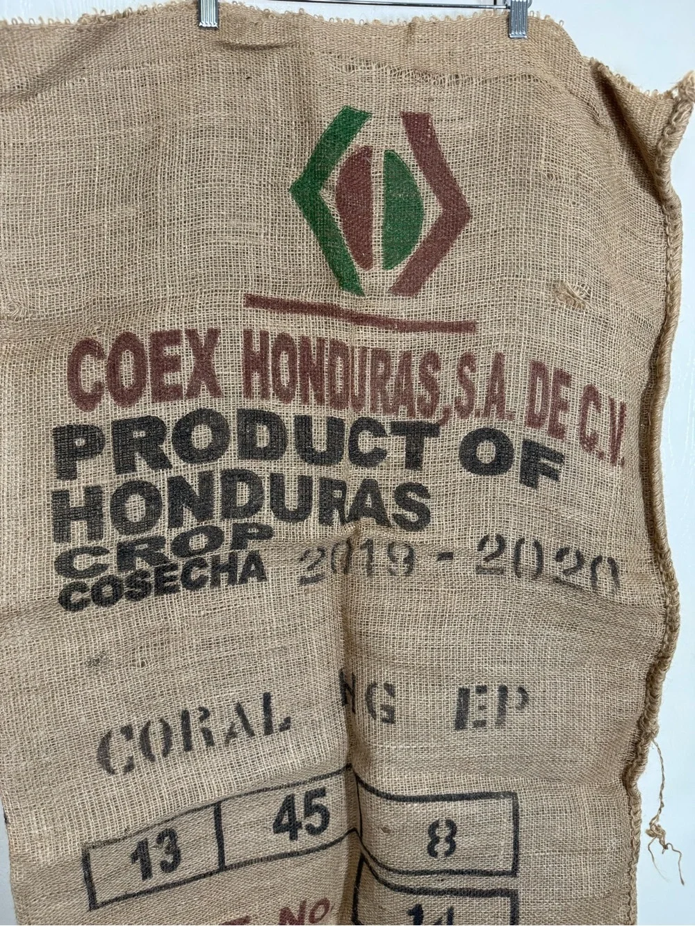 COEX Honduras Jute Bag Burlap Coffee Sack Rustic Brown